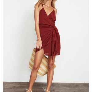 FAITHFULL THE BRAND KARA WRAP DRESS